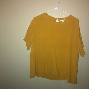 mustard yellow top